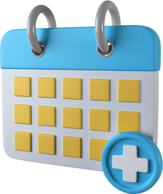 3D Medical Calendar Icon